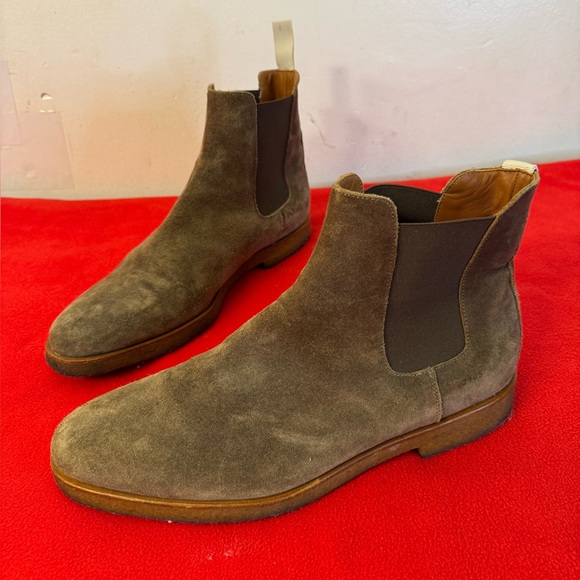 Common Projects Olive Suede Chelsea Boots Men’s Size EU 45/ 12 USEUC
